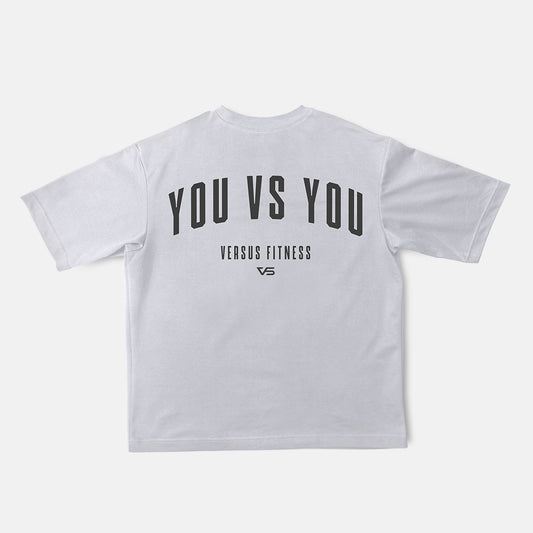 YOU VS YOU SIGNATURE OVERSIZED TEE - GREY