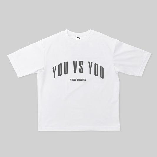 YOU VS YOU SIGNATURE OVERSIZED TEE - WHITE